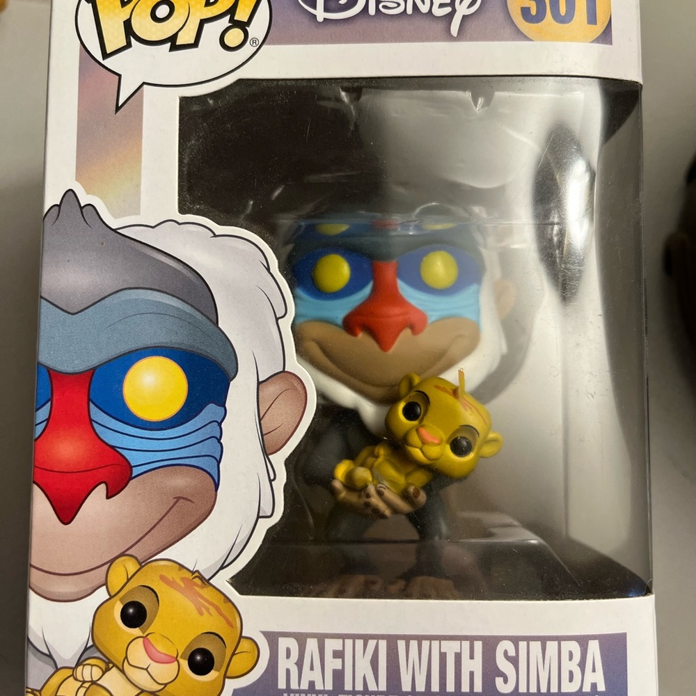 Funko Pop Disney Rafiki with Simba Vinyl Figure